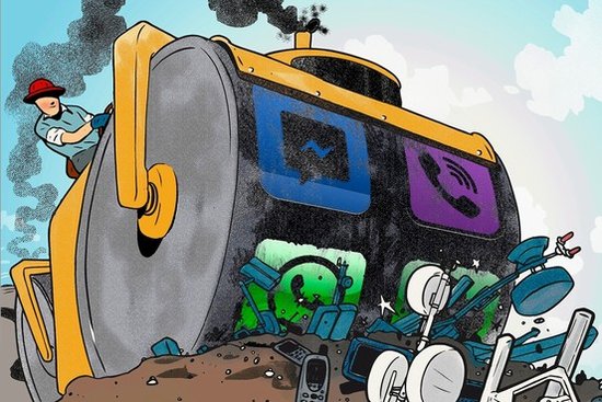 消息應用崛起 搶了誰的地盤？